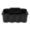 Rubbermaid Commercial Deluxe Carry Caddy, 8-Compartment, 15w x 7.4h, Black FG315488BLA